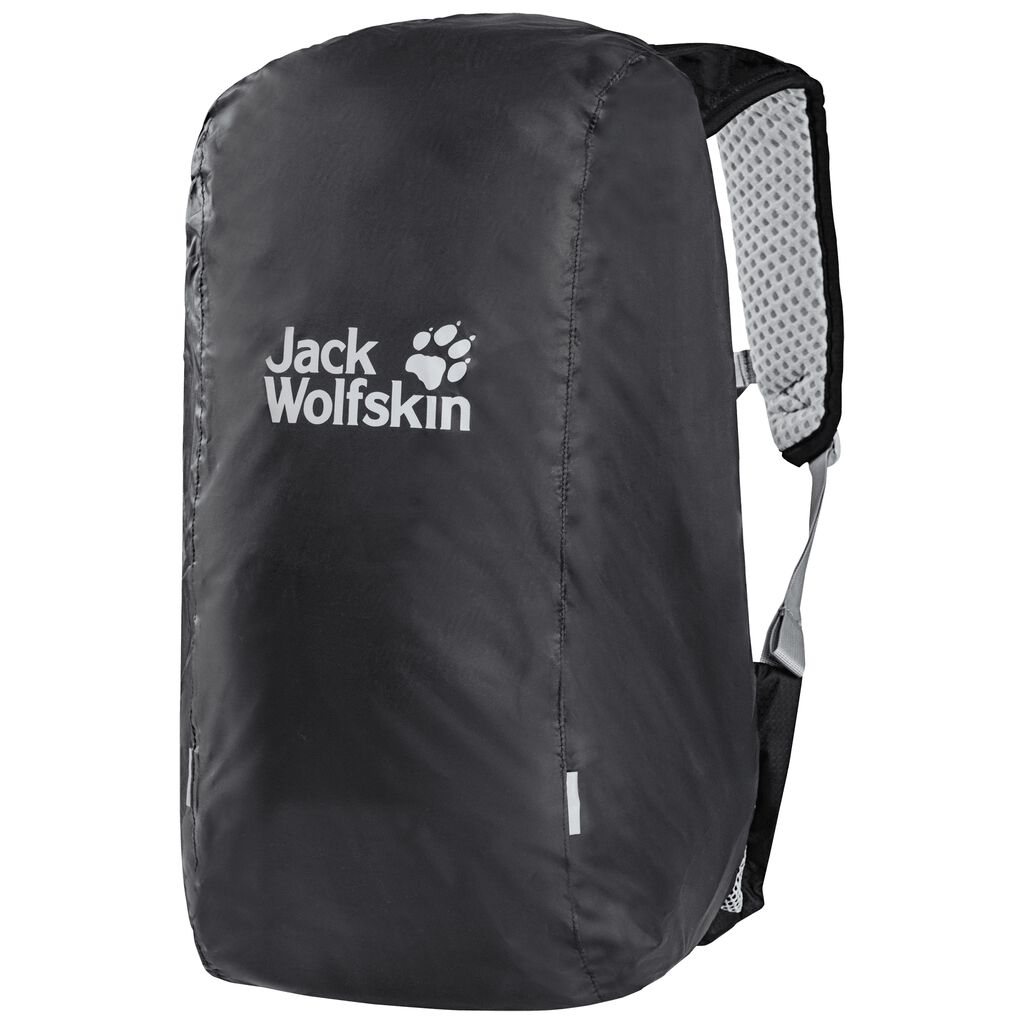 Jack Wolfskin RAINCOVER 14-20L αδιαβροχα ποντσο ανδρικα μαυρα | GR3250701